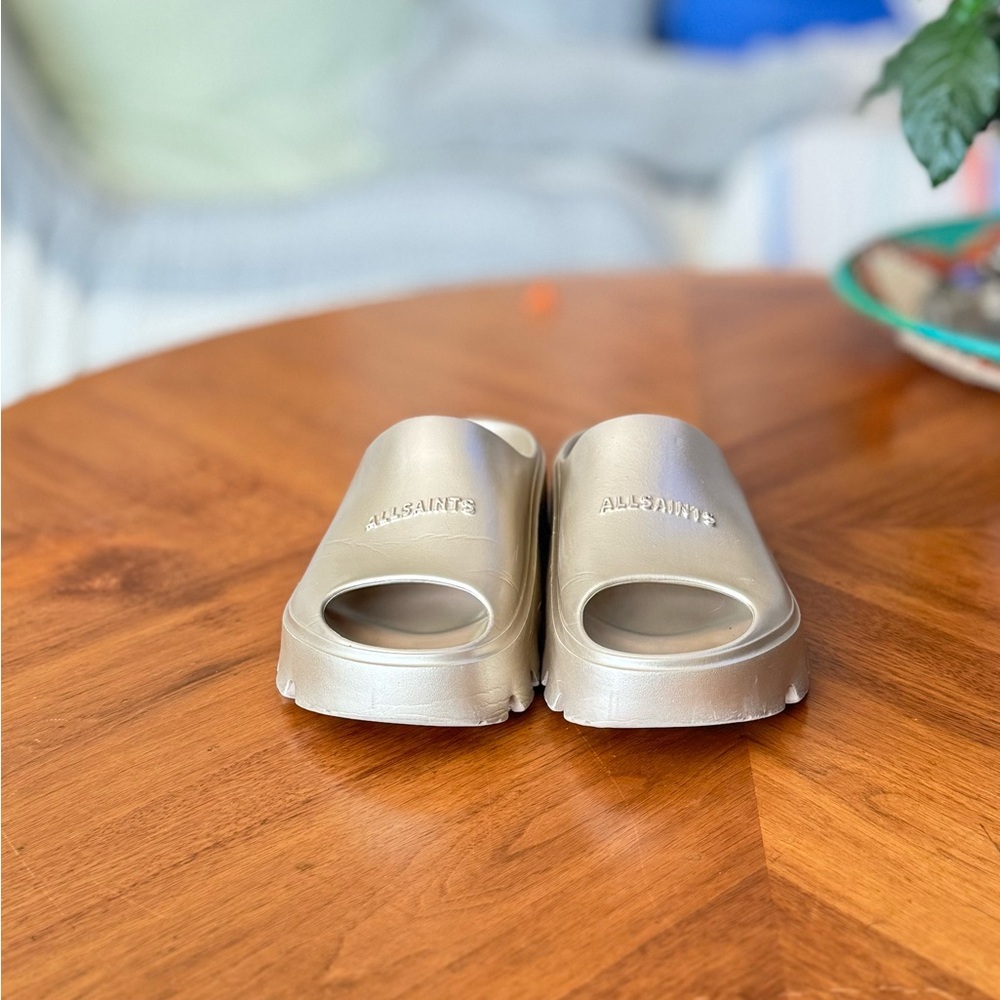 All Saints Gold Mules - Picture 2 of 5
